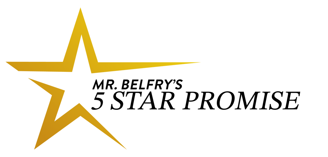 Mr Belfry's Five Star Promise Logo