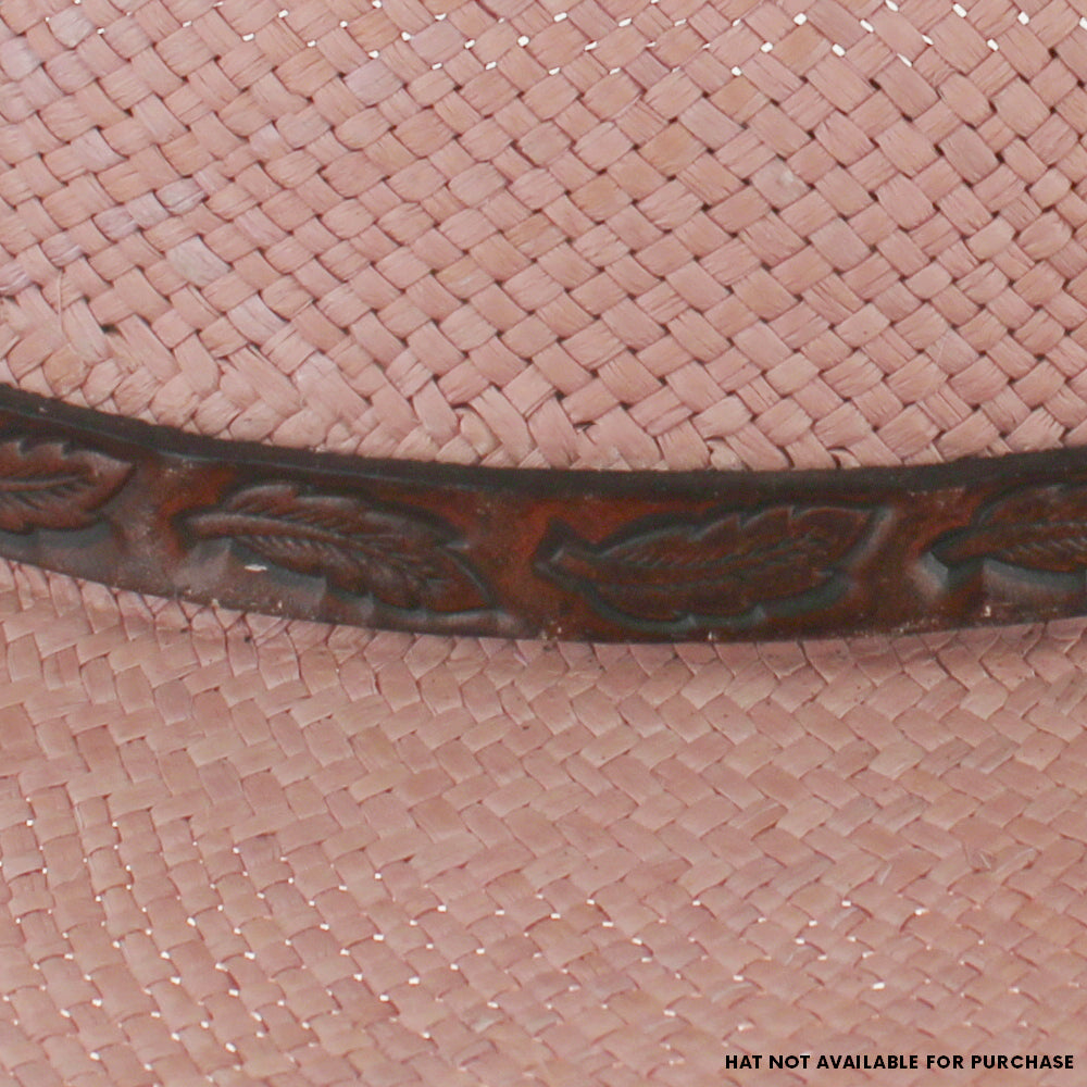 Hand Tooled Leather Hat Band Unisex Hat Cap Hats In The Belfry Shop Brown 02  Hats in the Belfry