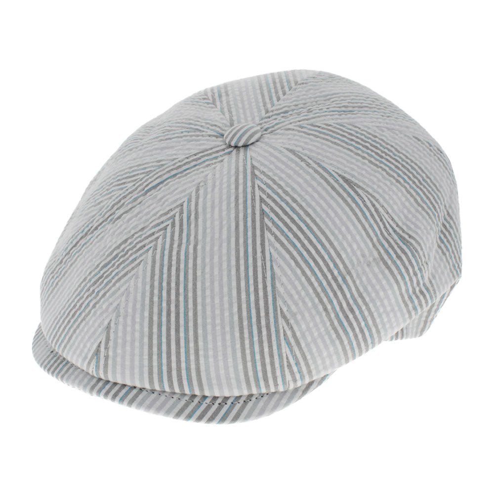 Belfry Cleto Seersucker Newsboy Cap - Hats in the Belfry – Hats in