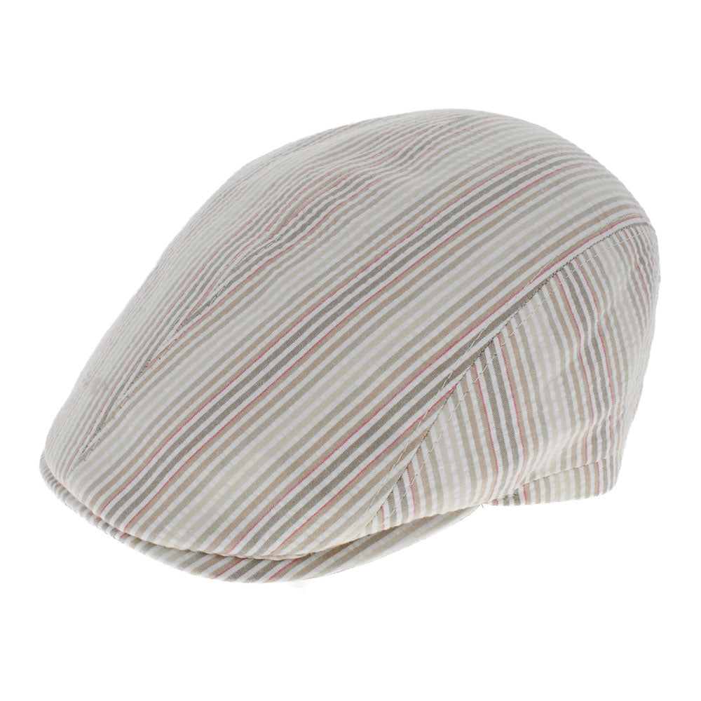 Belfry Ezio - Belfry Italia Unisex Hat Cap Hats and Brothers Cream/ Striped Seersucker Small Hats in the Belfry