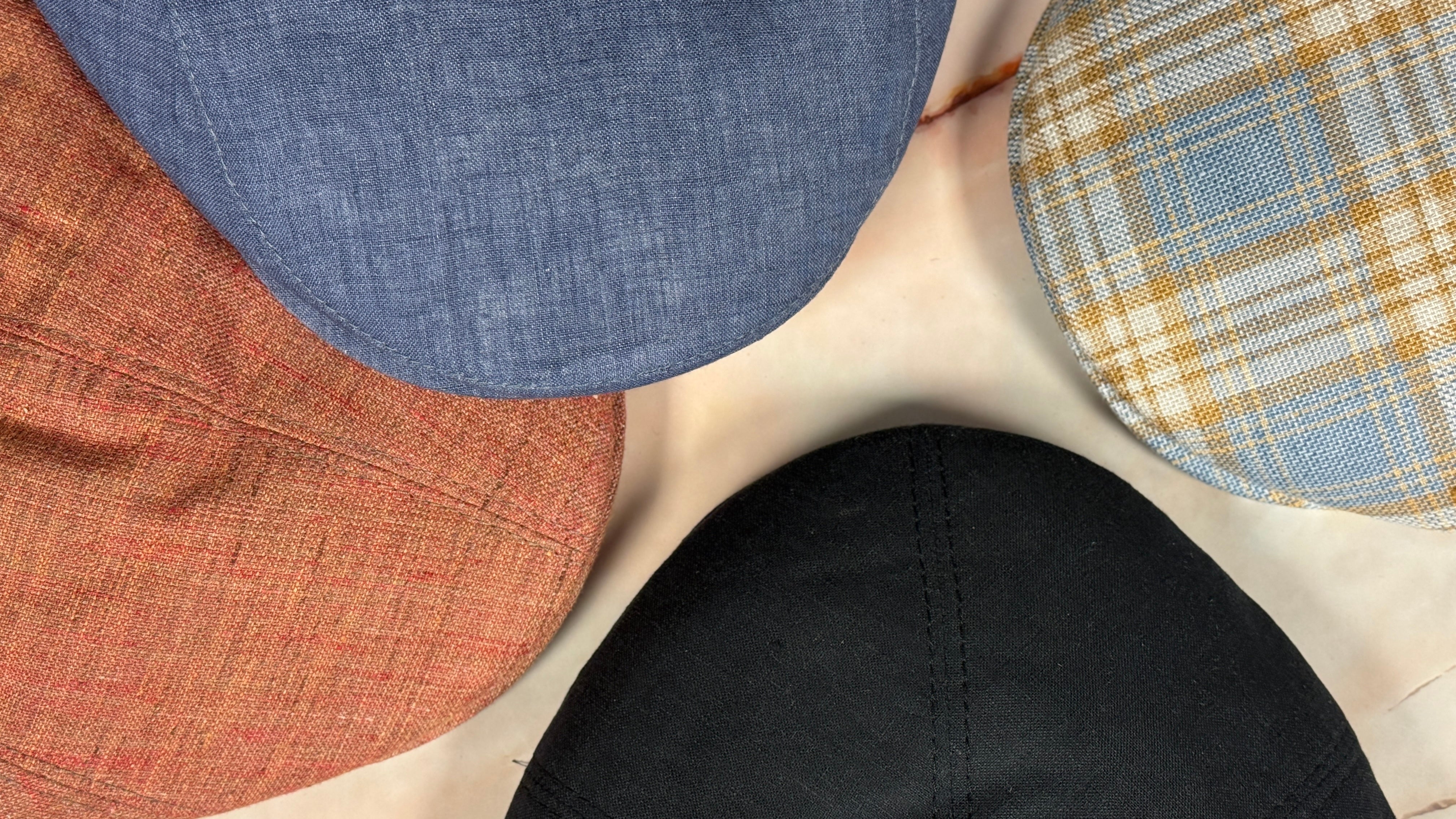 Four linen caps