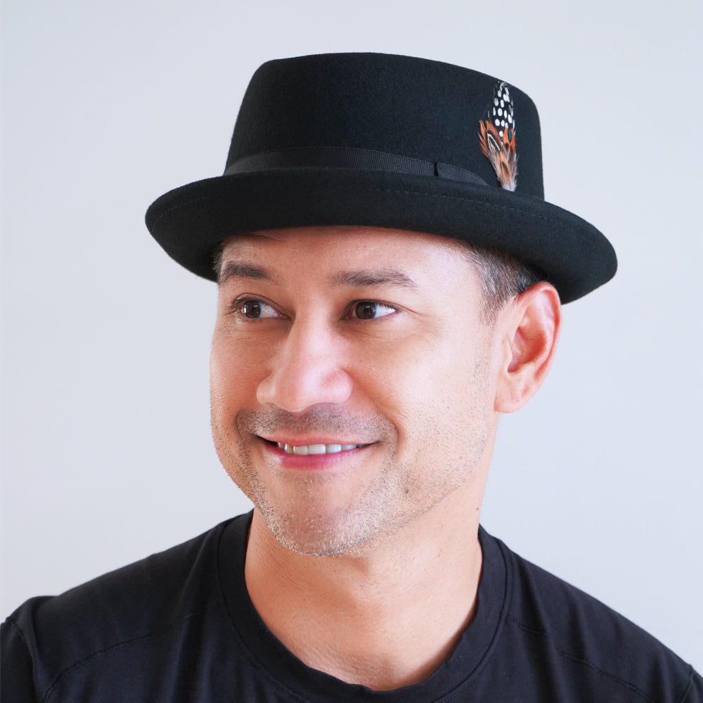 Belfry Jazz Wool Pork Pie Hat with Diamond Crown – Hats in the Belfry