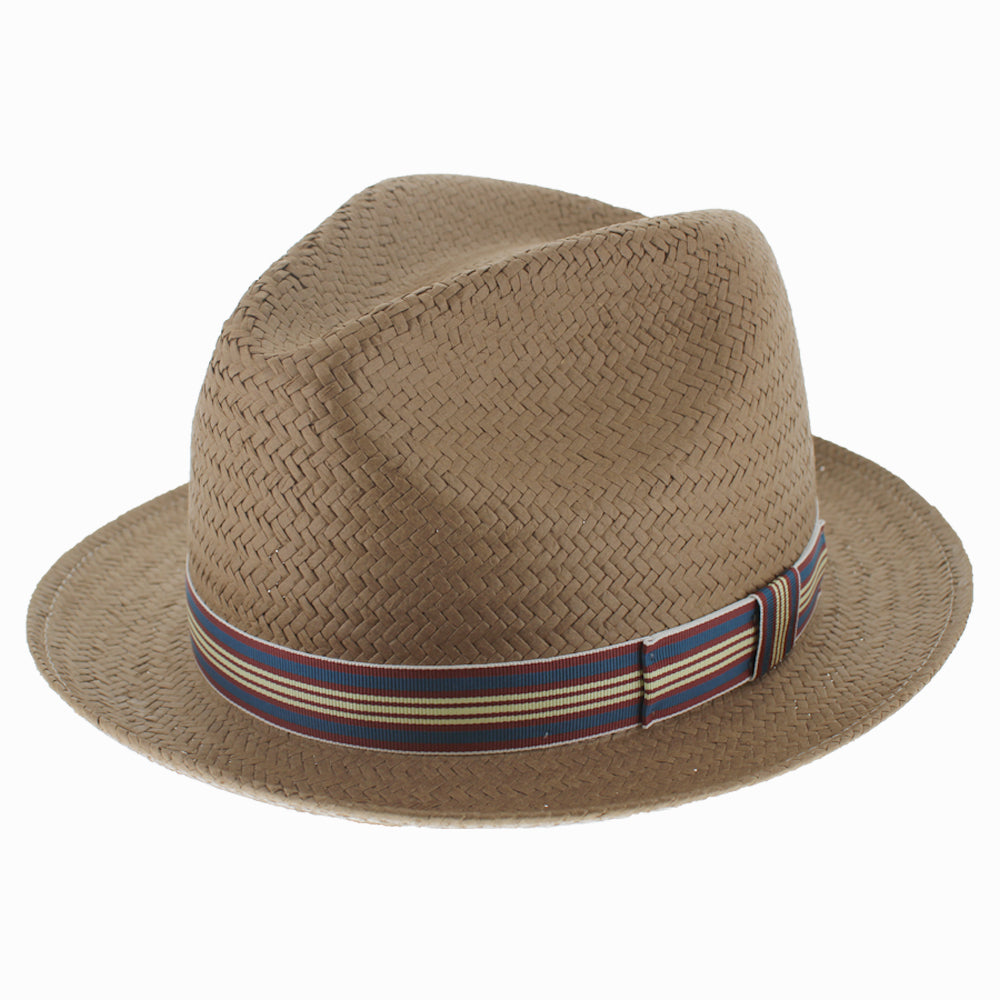 NEIGHBORHOOD PAPER FEDORA HAT ストロー ハット Belfry Lecter Brown Stingy Brim Fedora - Hats in the Fedora – Hats