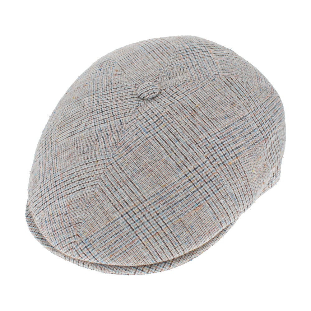 Belfry Rosato Newsboy Cap – Lightweight Plaid Linen Blend 