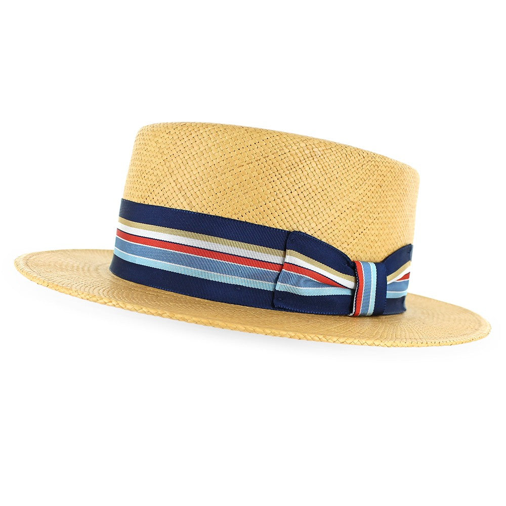 Belfry Brooks - Handmade for Belfry Unisex Hat Cap Korber Putty /Stripe Small Hats in the Belfry