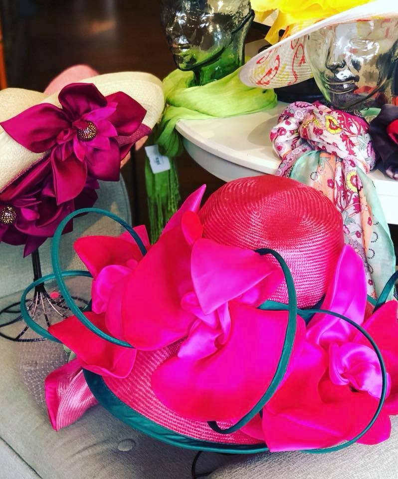 Women's Hats on a Table