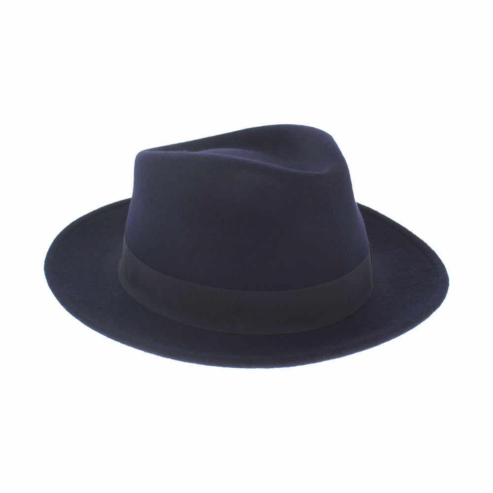 Hatch Hats Unisex Wool Felt Fedora – Adjustable, Packable, Fall/Winter Hat With Bow Accent
