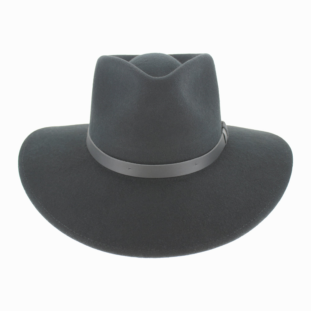 Black wool Belfry Alejandro safari hat, water-repellent and packable for everyday fall winter adventures