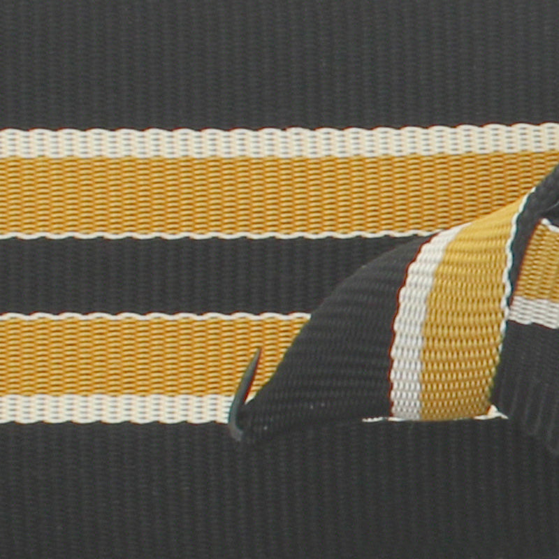 Striped Grosgrain Hat Band Unisex Hat Cap Hats In The Belfry Shop Black and Gold  Hats in the Belfry