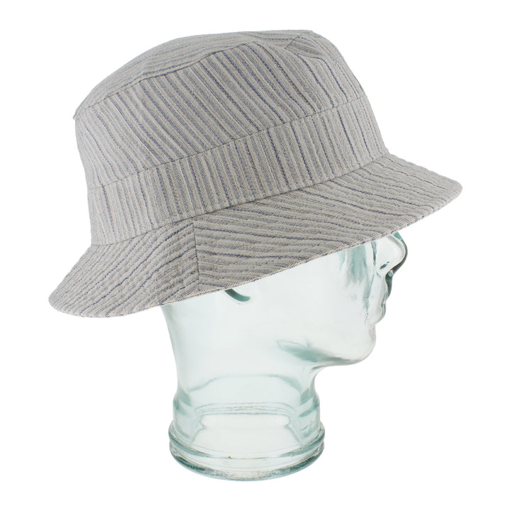 Belfry Italia blue striped bucket hat with breathable fabric and relaxed silhouette
