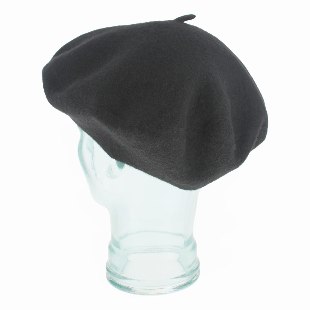 Kathy Jeanne black wool tam beret, versatile cold-weather fashion piece