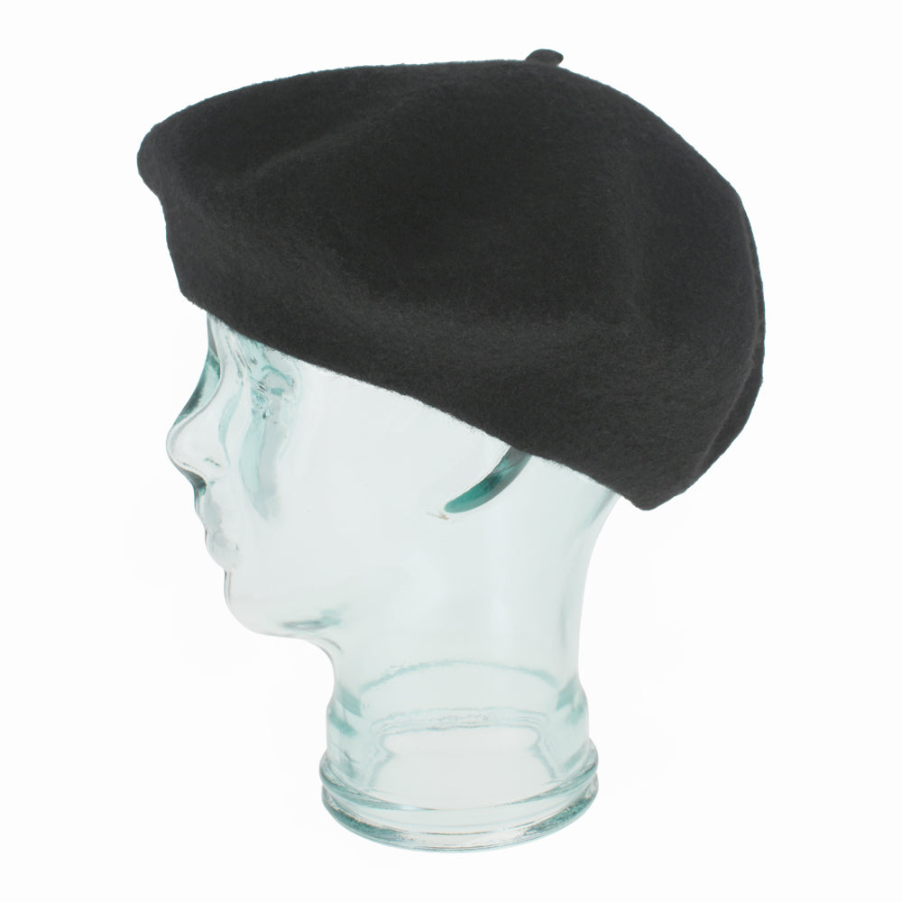 Black wool beret from Kathy Jeanne Collection, chic winter accessory for women