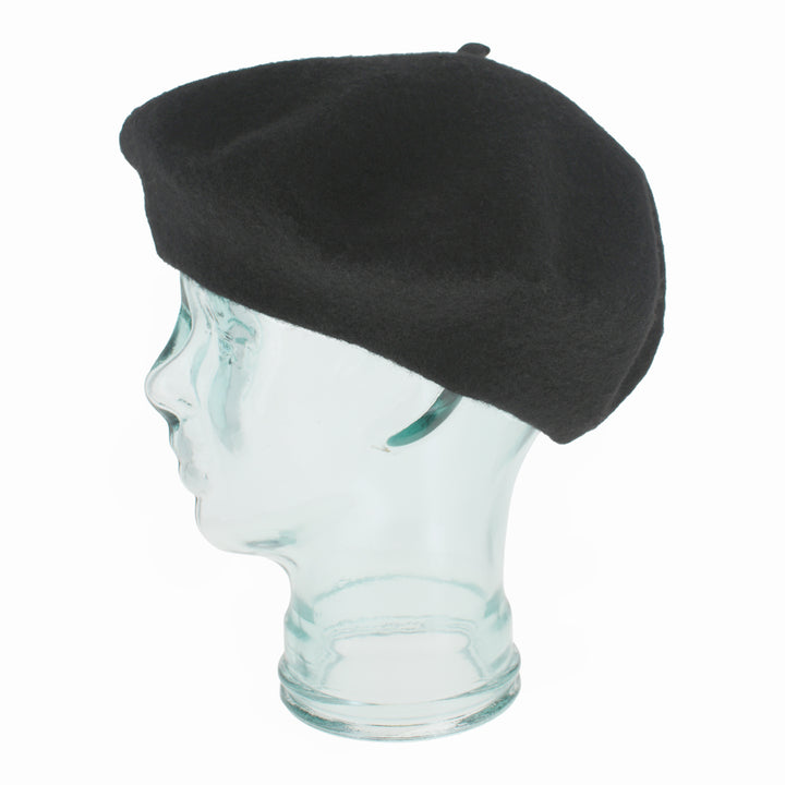 Black wool beret from Kathy Jeanne Collection, chic winter accessory for women