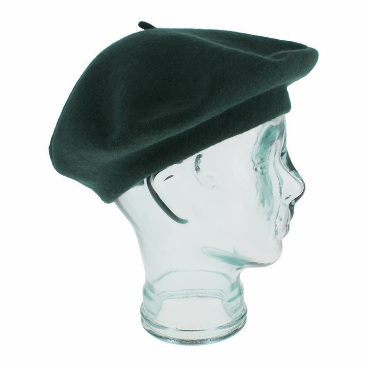 Kathy Jeanne green wool tam beret, versatile cold-weather accessory