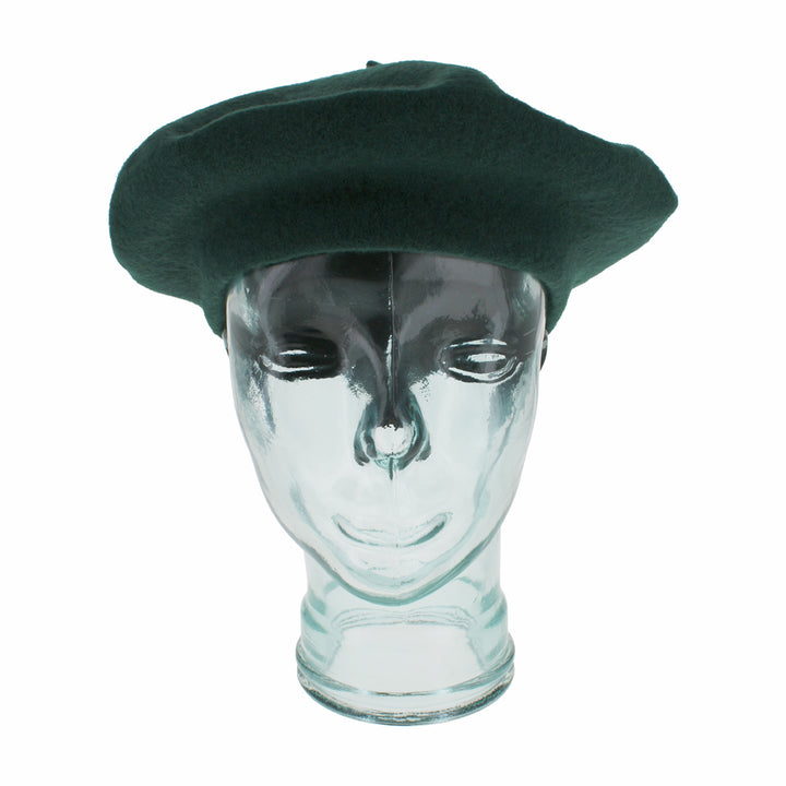 Luxury Kathy Jeanne Collection green wool beret, must-have seasonal accessory