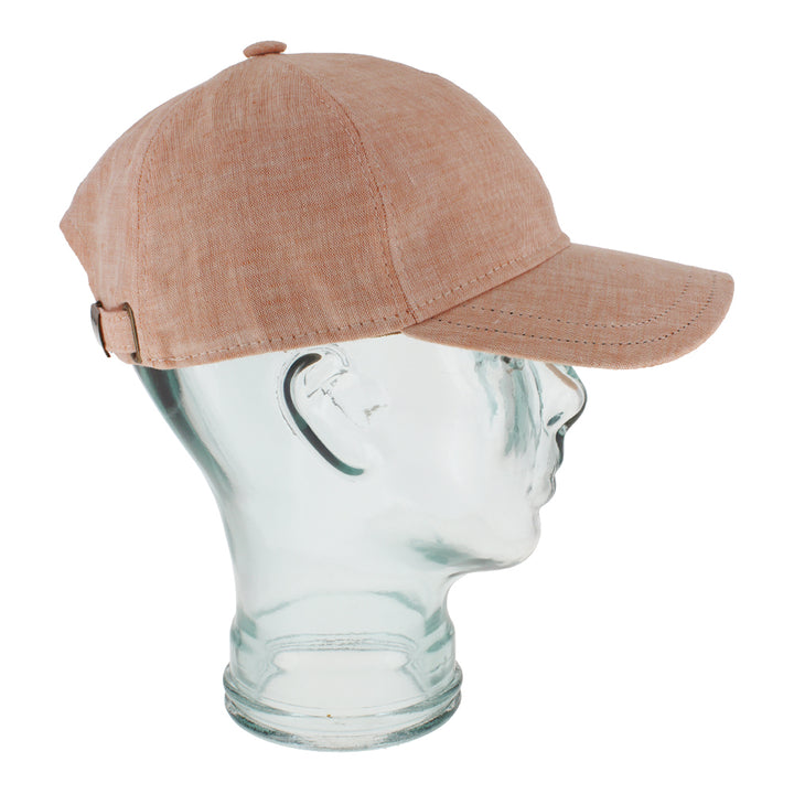 Belfry Italia orange baseball cap with premium linen fabric and summer styling