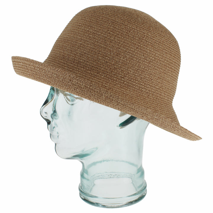 Belfry Italia natural cloche hat with breathable fabric and refined silhouette