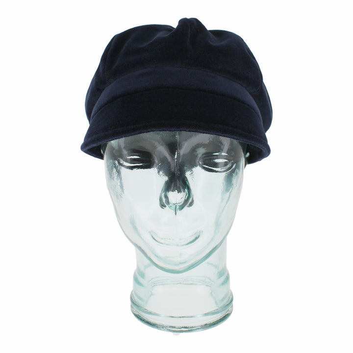 Belfry Dania navy velvet mod cap designed for timeless elegance and everyday chic