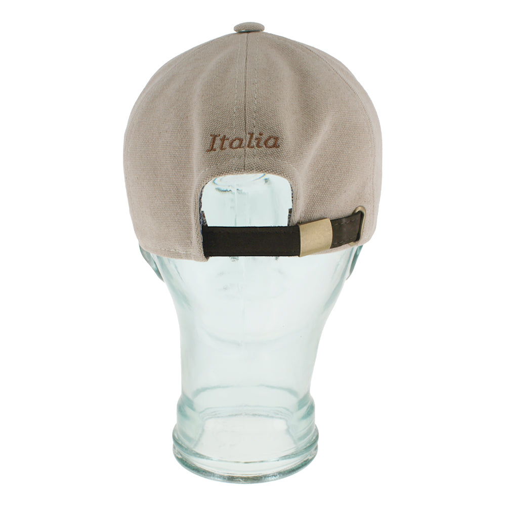 Dune adobe canvas baseball cap with breathable design for everyday wear