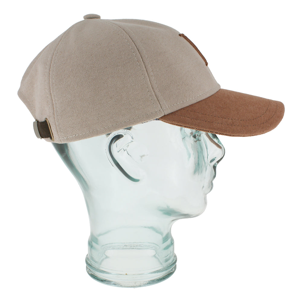 Dune adobe baseball cap with contrasting brim designed for casual styling