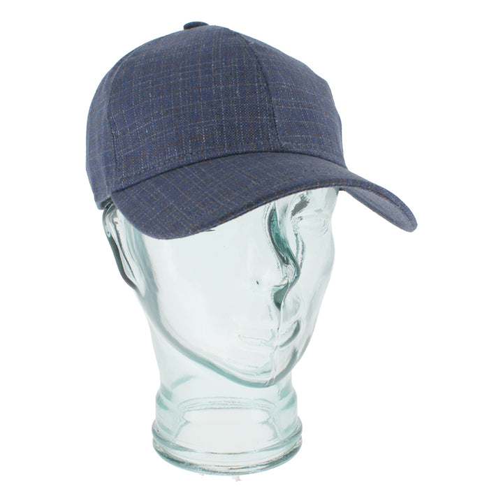 Navy silk baseball cap designed for versatile seasonal wear and comfort