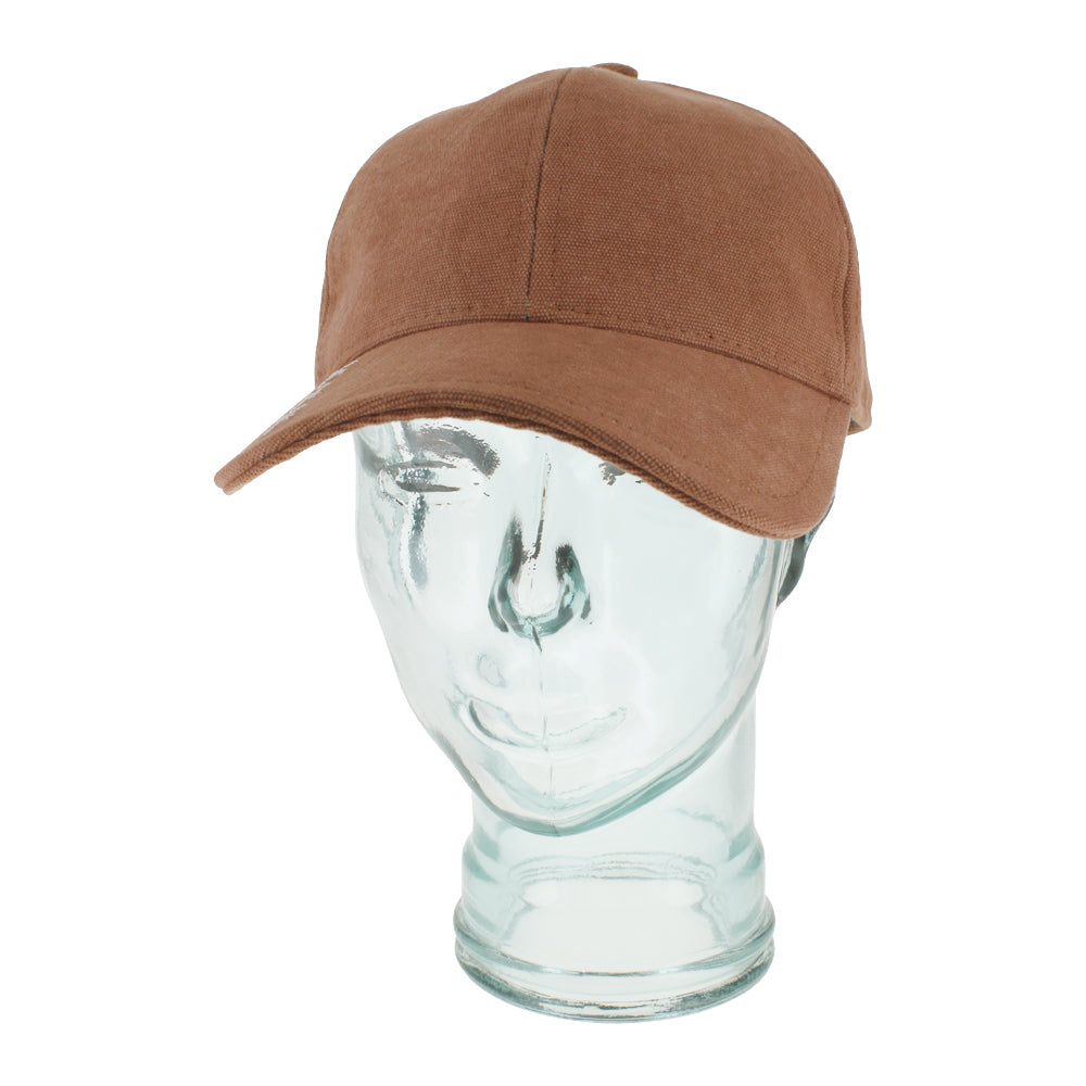 Dune baseball cap with durable canvas and adjustable leather strap