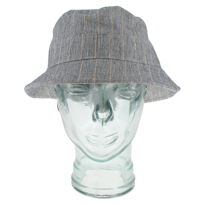 Blue cotton bucket hat with lightweight feel for everyday and outdoor styling