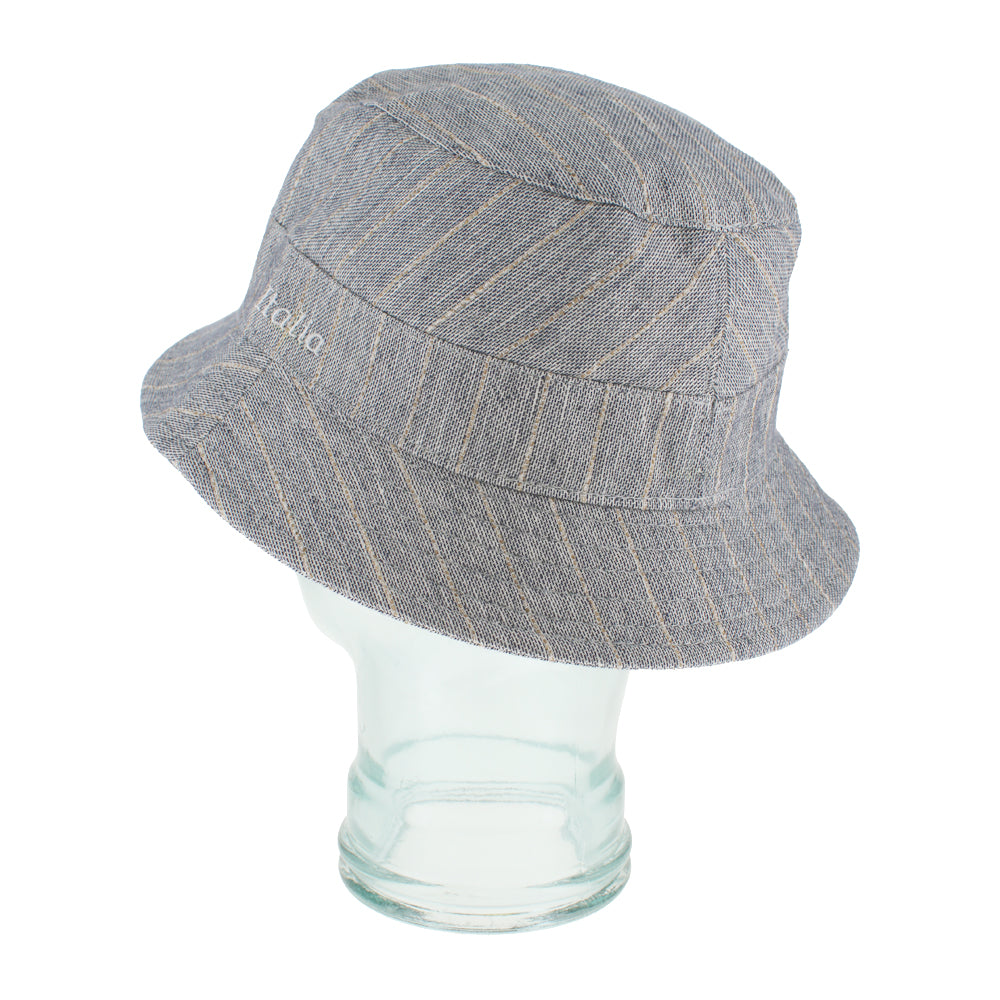 Lightweight blue bucket hat with soft structure for casual everyday styling
