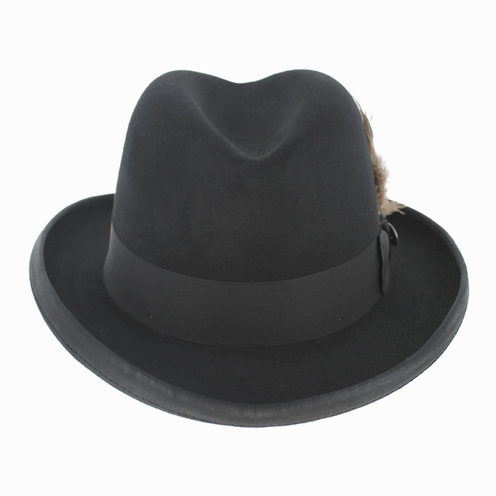 STETSON Homburg ブラック 150周年 Homburg - Stetson Collection fur Felt- Made in the USA – Hats in