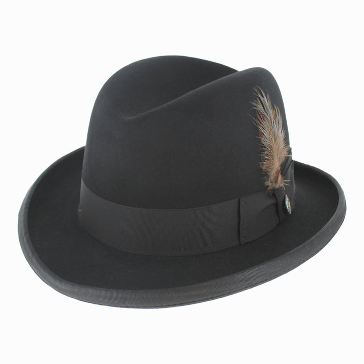 Homburg - Stetson Collection Unisex Hat Cap Stetson Black 7 Hats in the Belfry