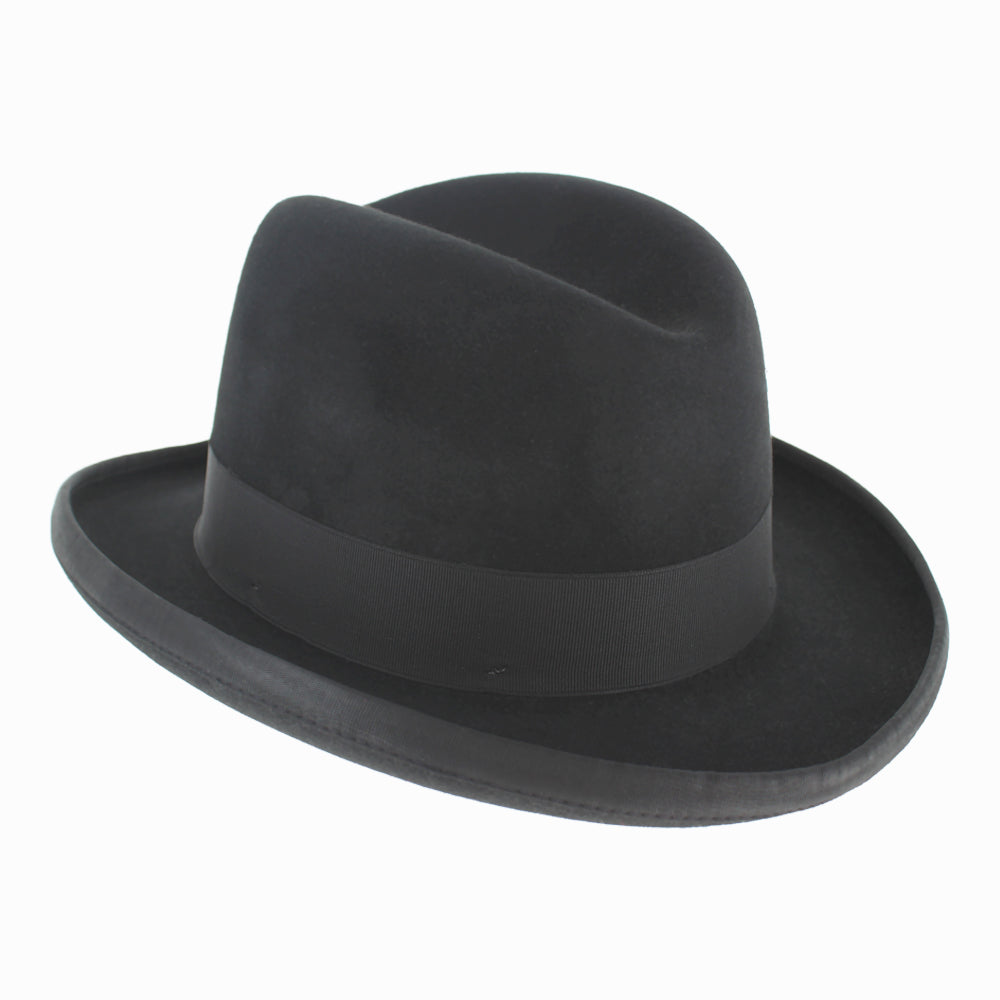 STETSON Homburg ブラック 150周年 Homburg - Stetson Collection fur Felt- Made in the USA – Hats in