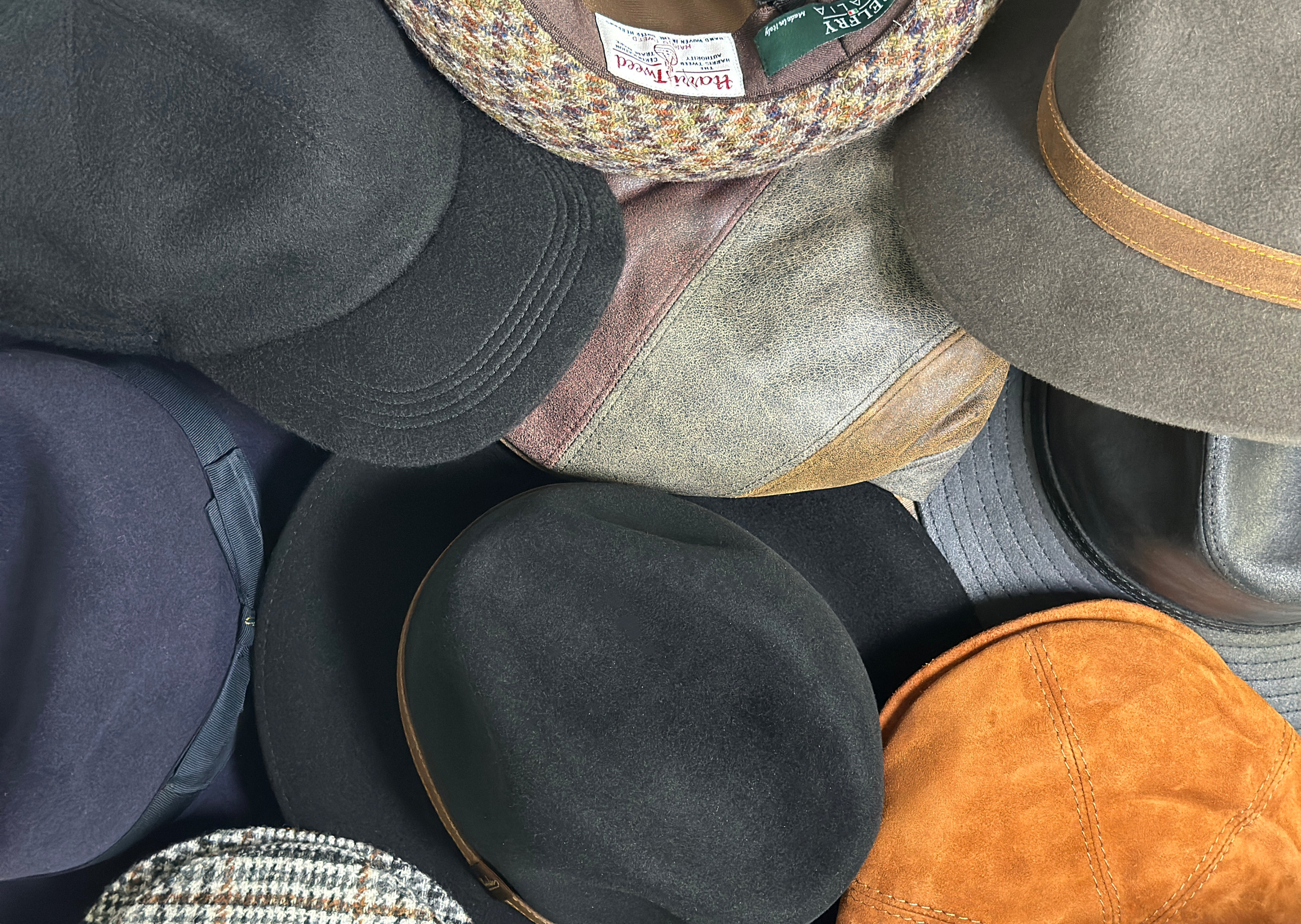 Fall Hats & Caps Pile
