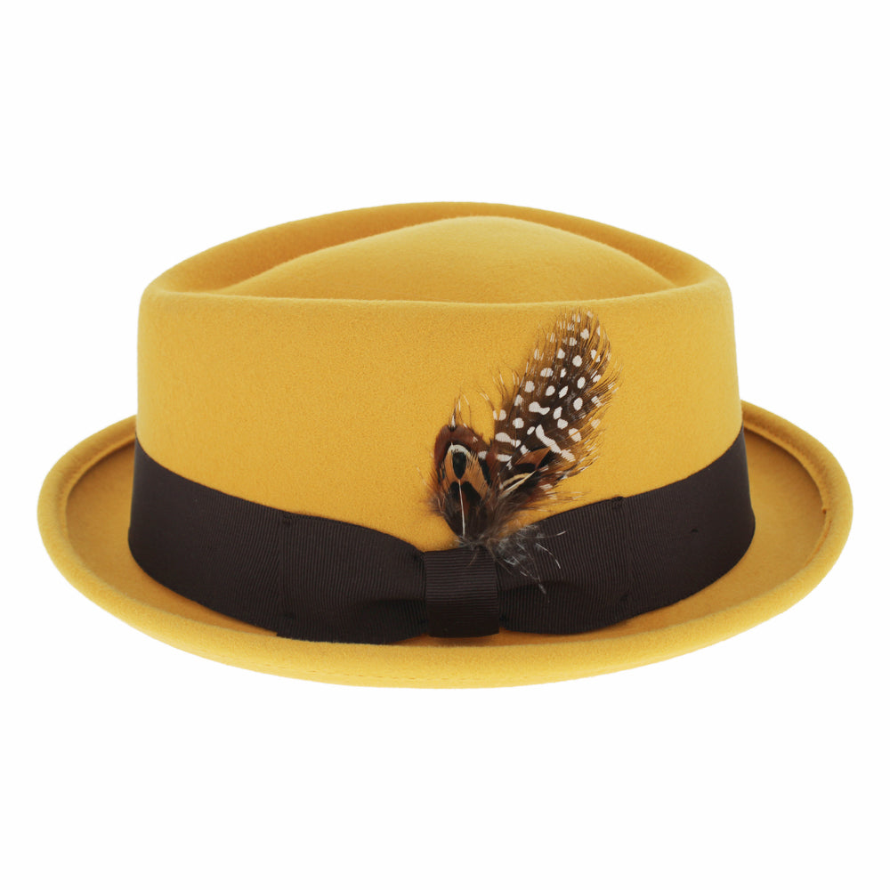 Belfry Jazz Wool Pork Pie Hat with Diamond Crown – Hats in the Belfry