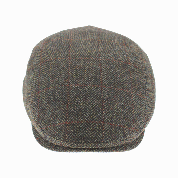 Green Belfry Libero wool-cashmere flat cap, handcrafted Italian design for fall and winter