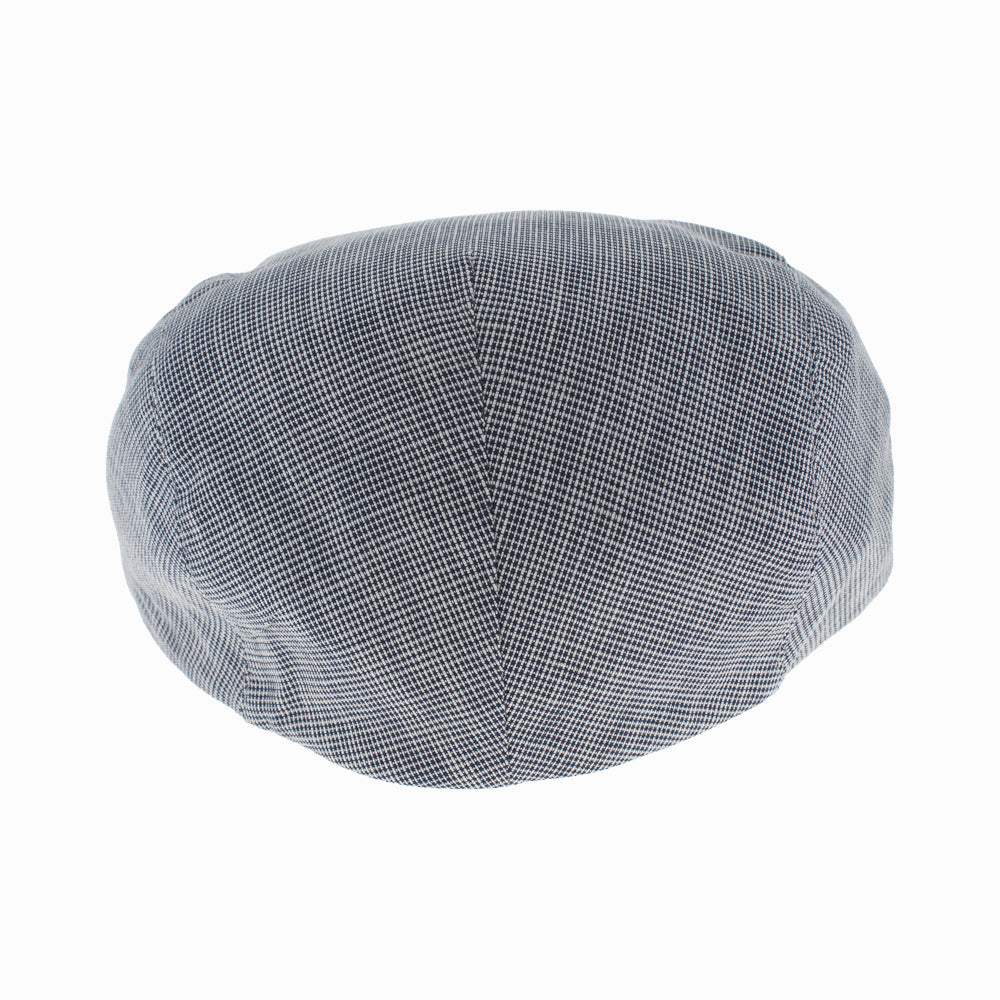 Belfry Marche blue check ivy cap with classic ivy style and durable cotton linen blend construction