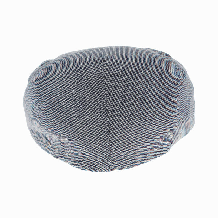 Belfry Marche blue check ivy cap with classic ivy style and durable cotton linen blend construction