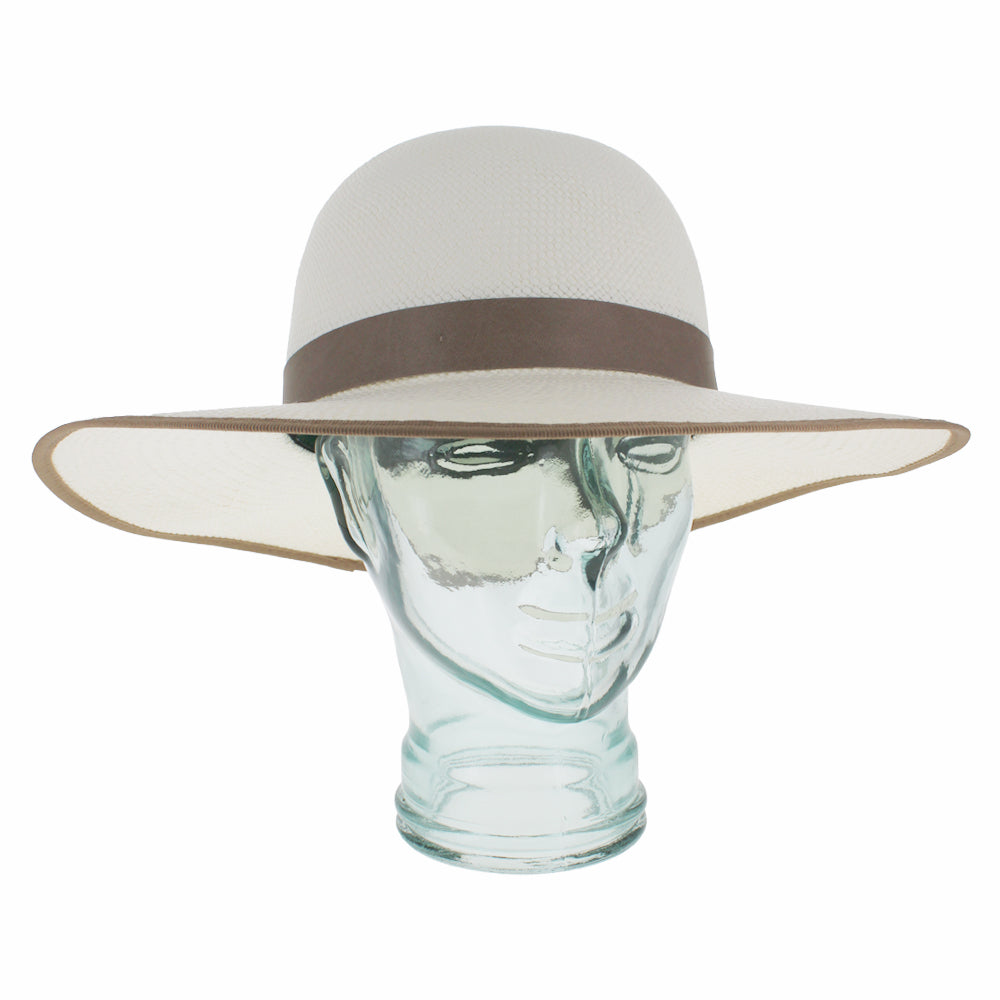 Belfry Italia beige sunhat with Panama straw texture and breathable summer construction