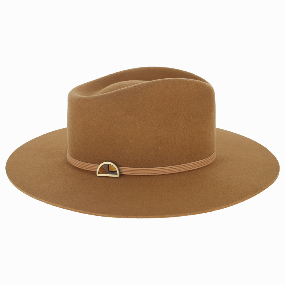 Stetson Minds Eye Flat Brim Wool Felt Fedora Made in USA