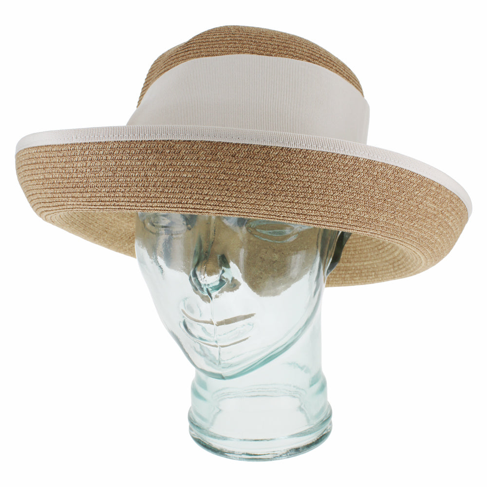 Belfry Italia natural cloche hat with breathable fabric and refined silhouette