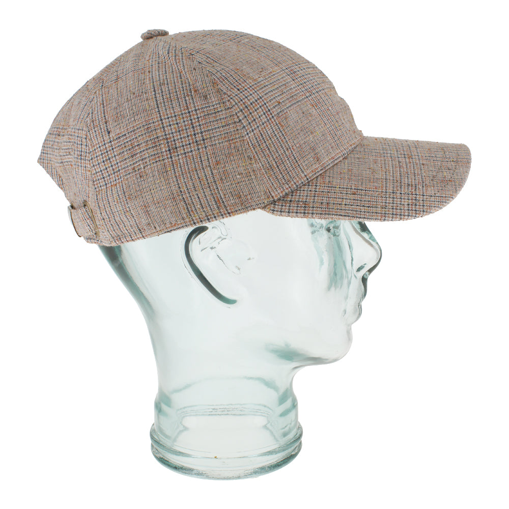 Belfry Italia orange baseball cap with linen blend and breathable construction