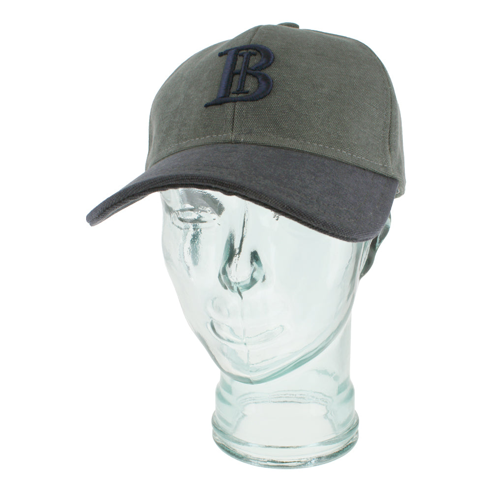 Green navy baseball cap with canvas fabric and lightweight breathable everyday comfort