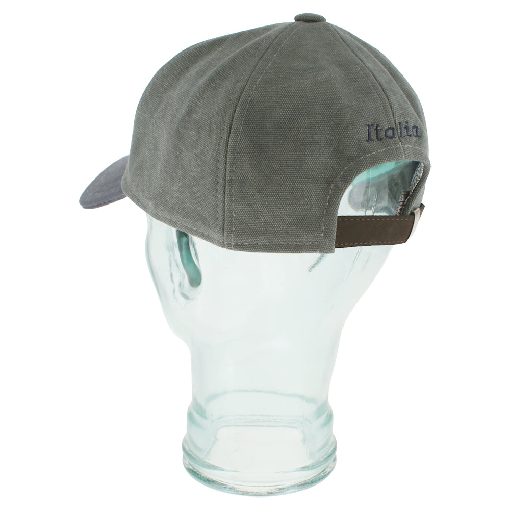 Lightweight green navy baseball cap with structured shape for casual styling