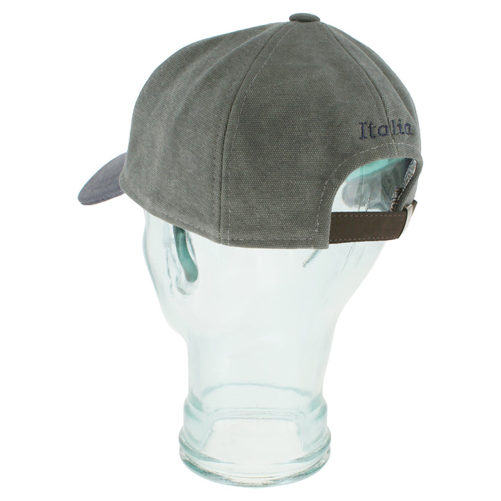 Lightweight green navy baseball cap with structured shape for casual styling