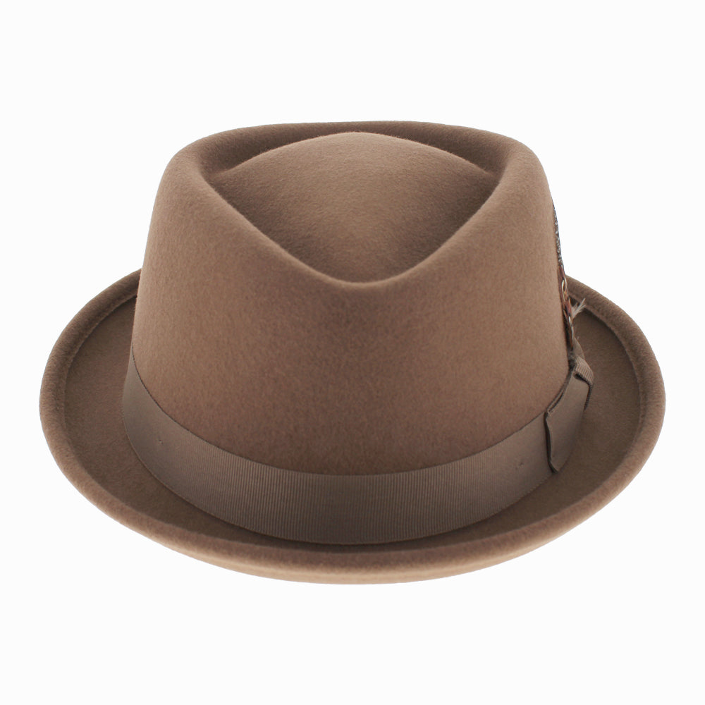 Belfry Jazz Wool Pork Pie Hat with Diamond Crown – Hats in the Belfry