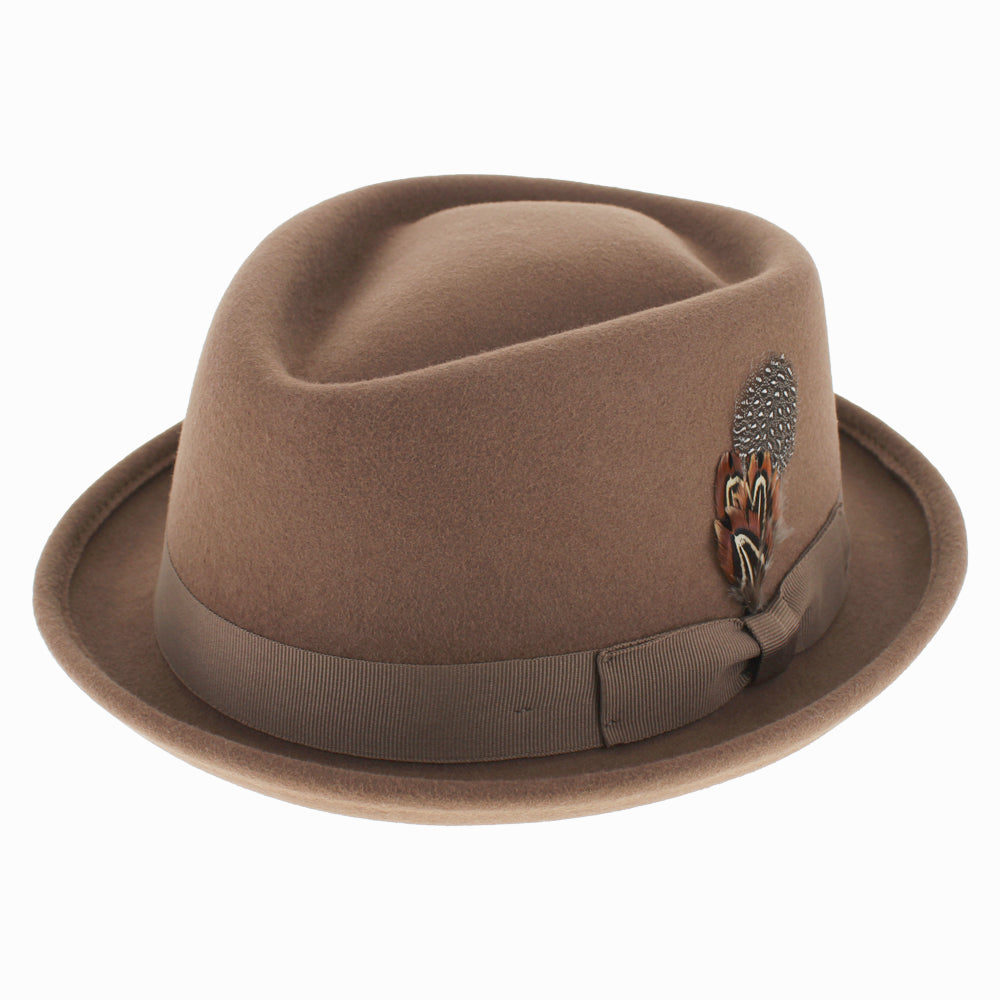 Belfry Jazz Wool Pork Pie Hat with Diamond Crown – Hats in the Belfry
