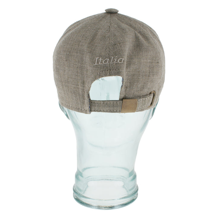 Lightweight olive linen baseball cap with adjustable strap for everyday wear