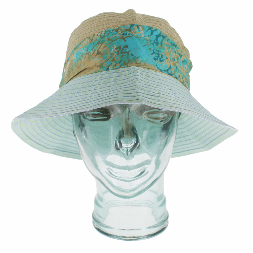 Teal blue bucket hat with lightweight feel for casual and summer wear