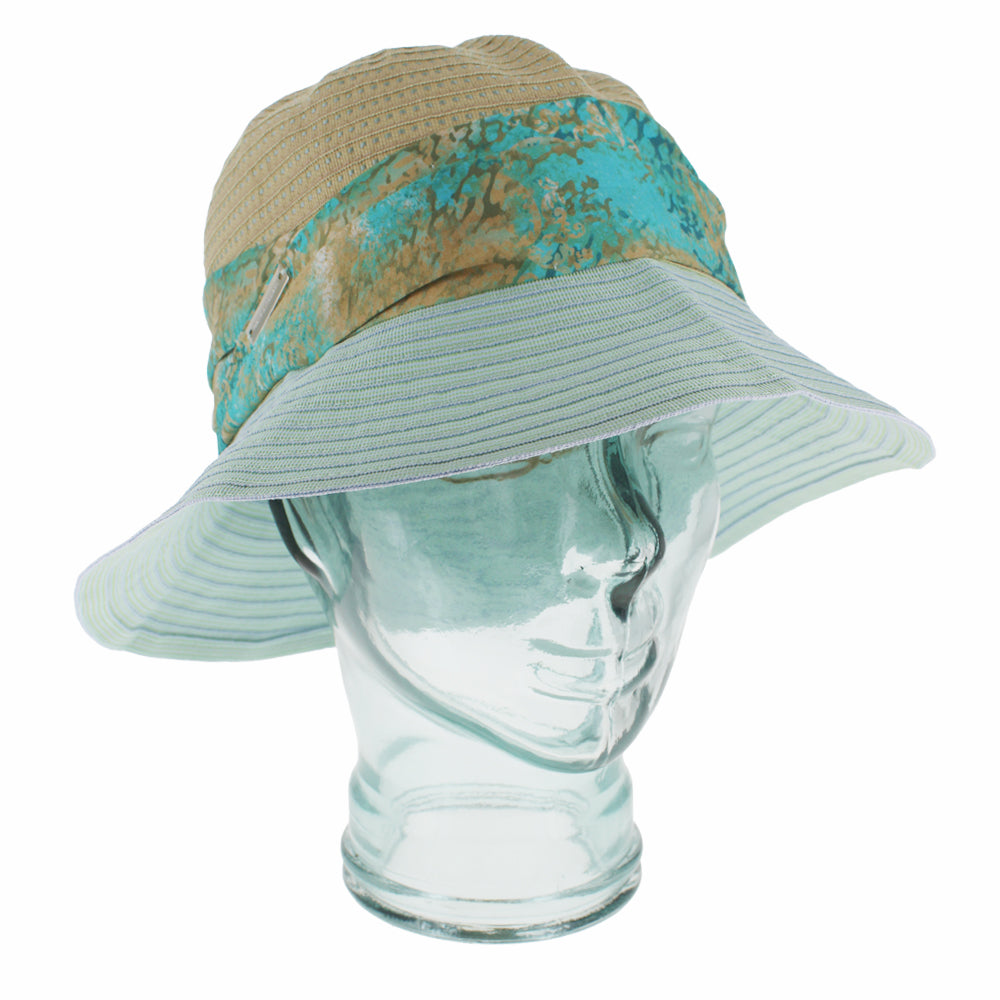 Belfry Prato teal blue bucket hat with wide brim and adjustable fit for comfort
