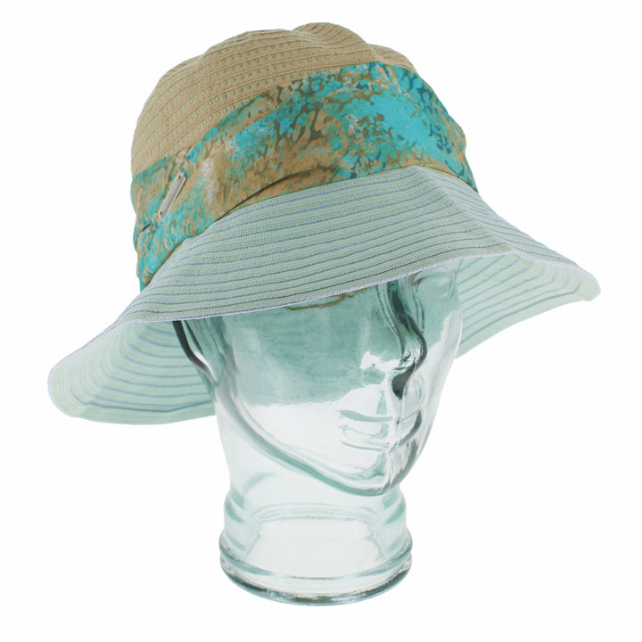 Belfry Prato teal blue bucket hat with wide brim and adjustable fit for comfort