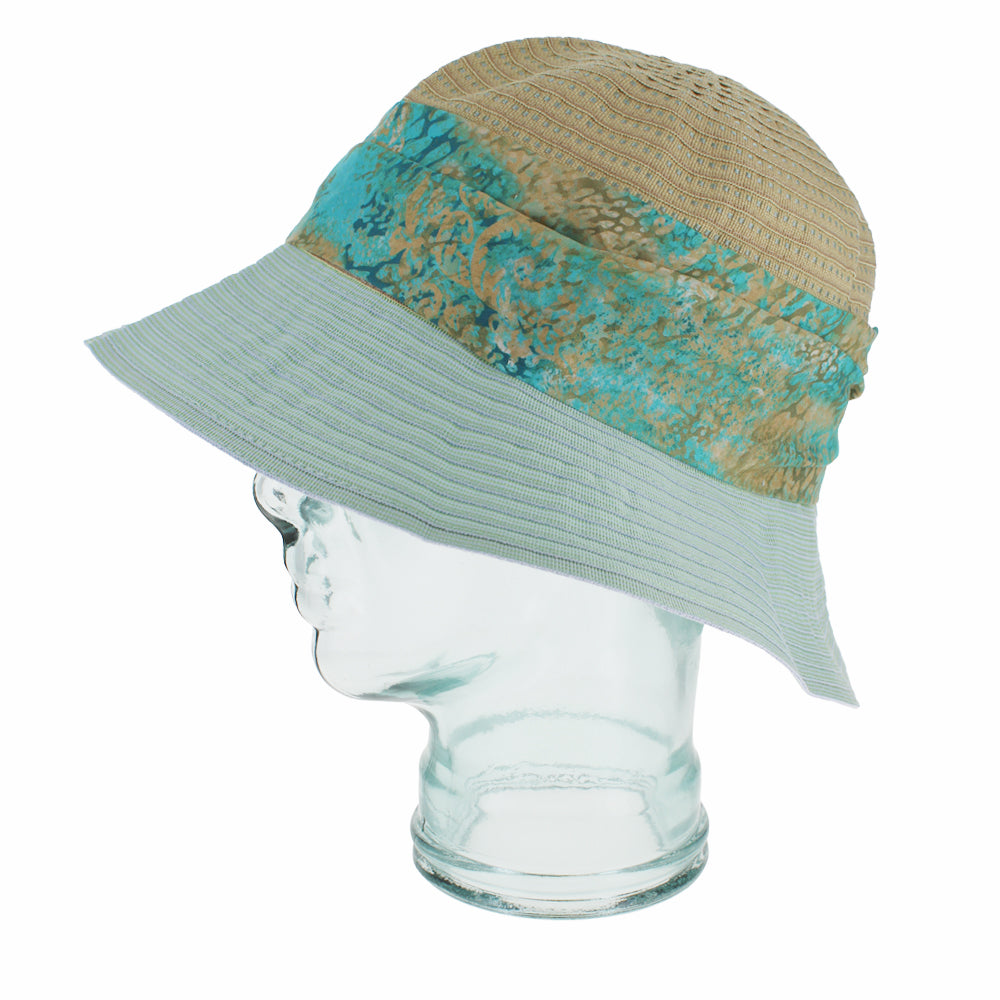 Belfry Italia teal blue bucket hat with wide brim for sun protection and style